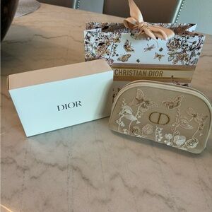 Dior Beige Embroidered Women's Bag